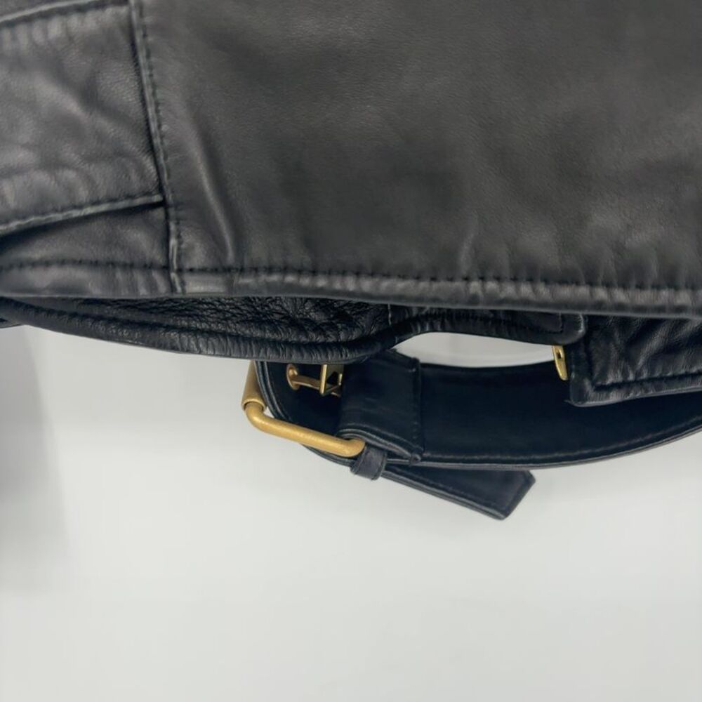 All Saints Black Leather Moto Jacket - Picture 5 of 5